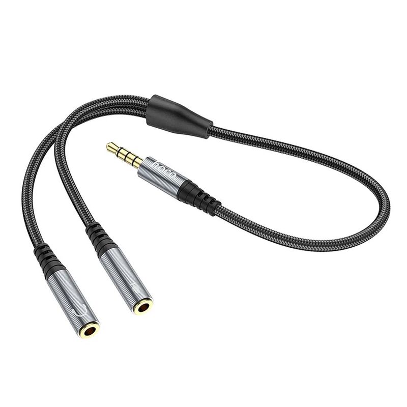 HOCO - Cable Audio Auxiliar 3.5mm Macho A 2 X 3.5mm Hembra