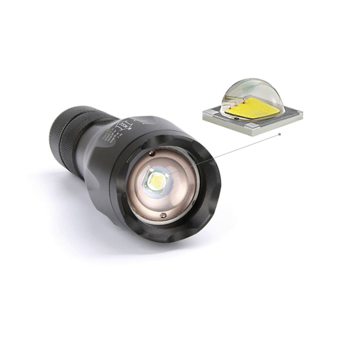 DBLUE - Linterna Led Táctica Con 5 Modos De Iluminación - Ps