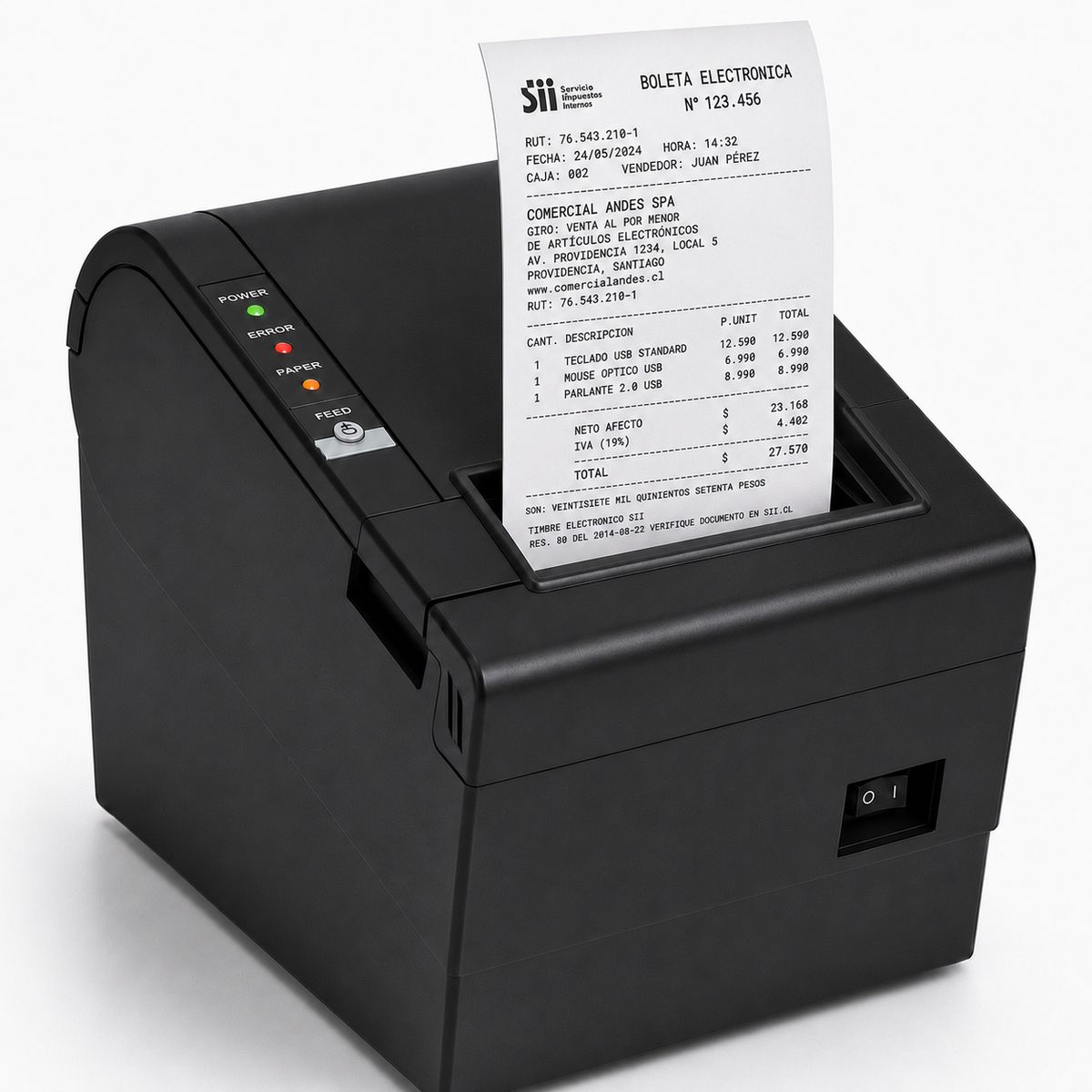 UTEK - Impresora Térmica Profesional 80MM UTEK USB / LAN UT-PRT8080