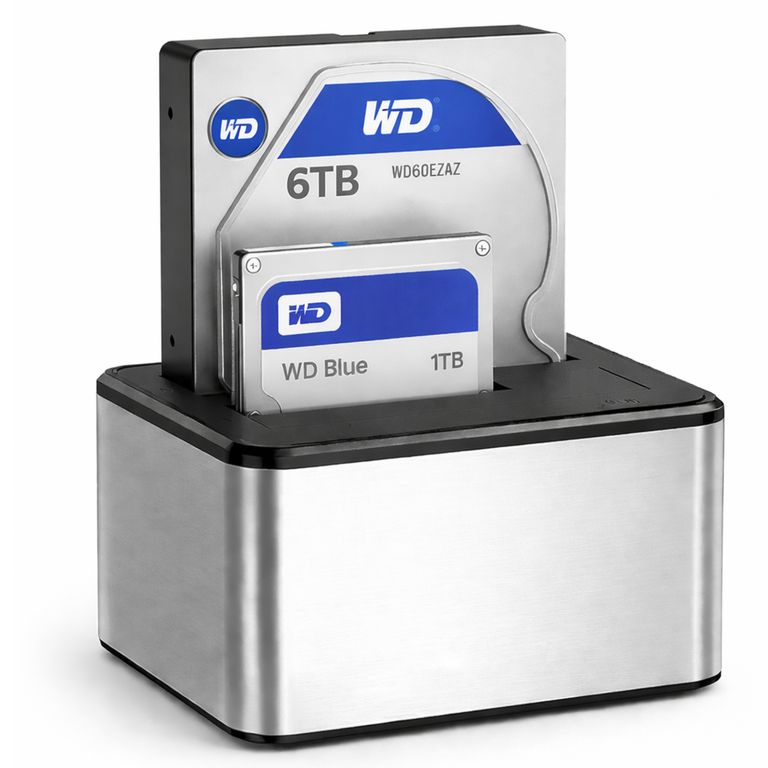 Lector de Discos SATA USB 30 Docking Station Dual DCK250D