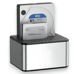 ULINK - Lector de Discos SATA USB 30 Docking Station Dual DCK250D