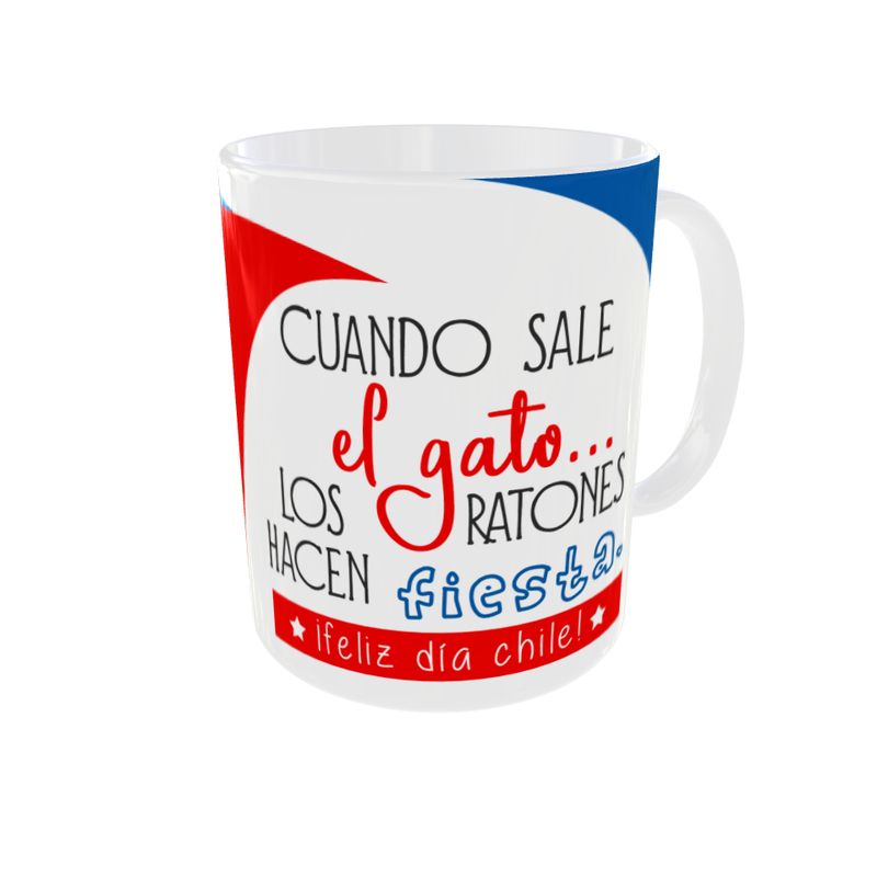 GENERICO - TAZA FIESTAS PATRIAS 18 DE SEPTIEMBRE FELIZ DIA CHILE MOD 2