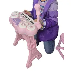 GENERICO - PIANO TECLADO MUSICAL PARA NIÑOS ROSADO