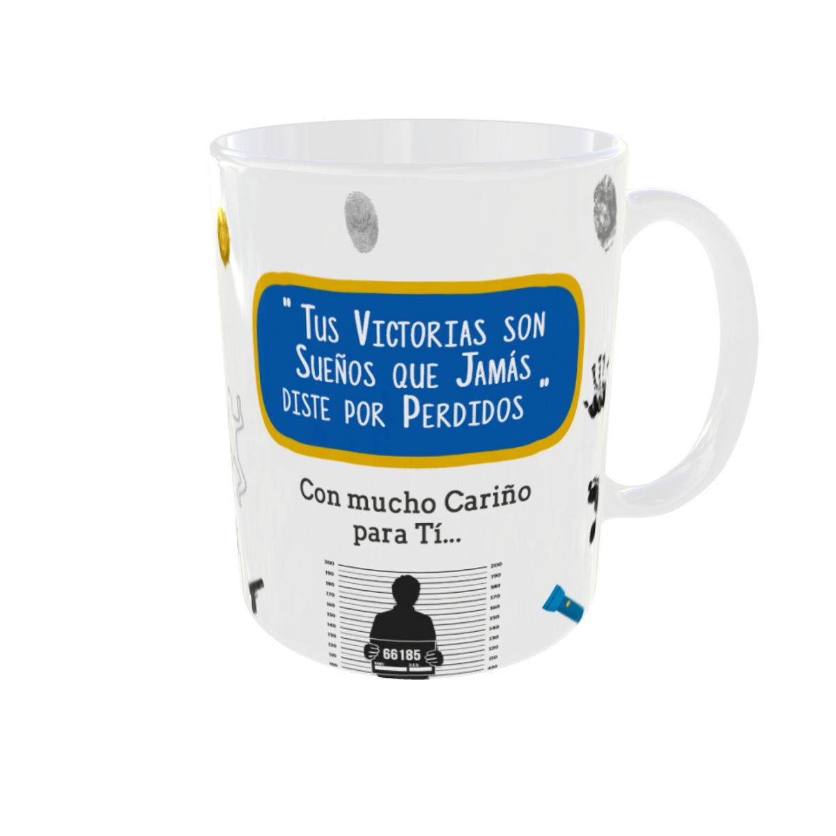 GENERICO - TAZA AQUI TOMA EL MEJOR PDI REGALO POLICIA DE INVESTIGACIONES