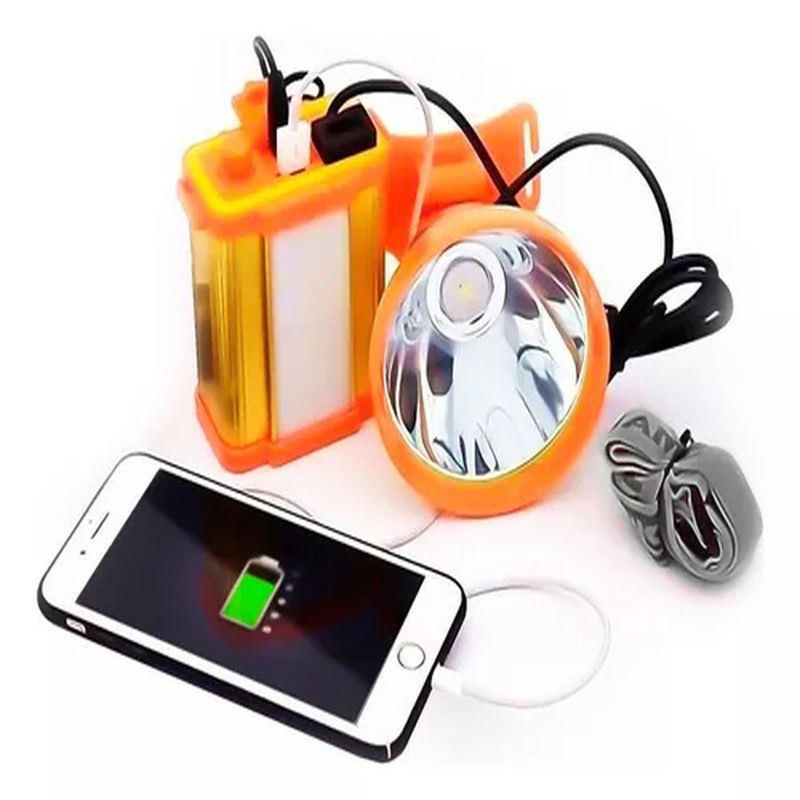 BIGBAMSPACE - Foco Led Linterna Minera Recargable Portatil Powerbank