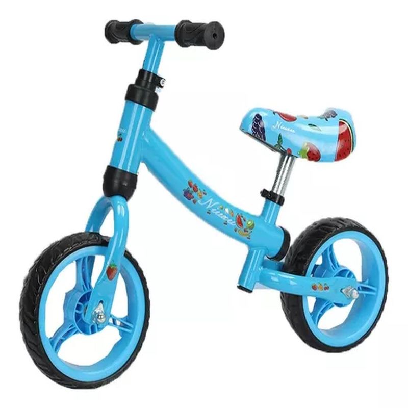 BIGBAMSPACE - Bicicleta De Aprendizaje Equilibrio Madera Azul - Negro