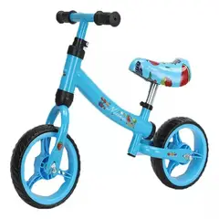 BIGBAMSPACE - Bicicleta De Aprendizaje Equilibrio Madera Azul - Negro