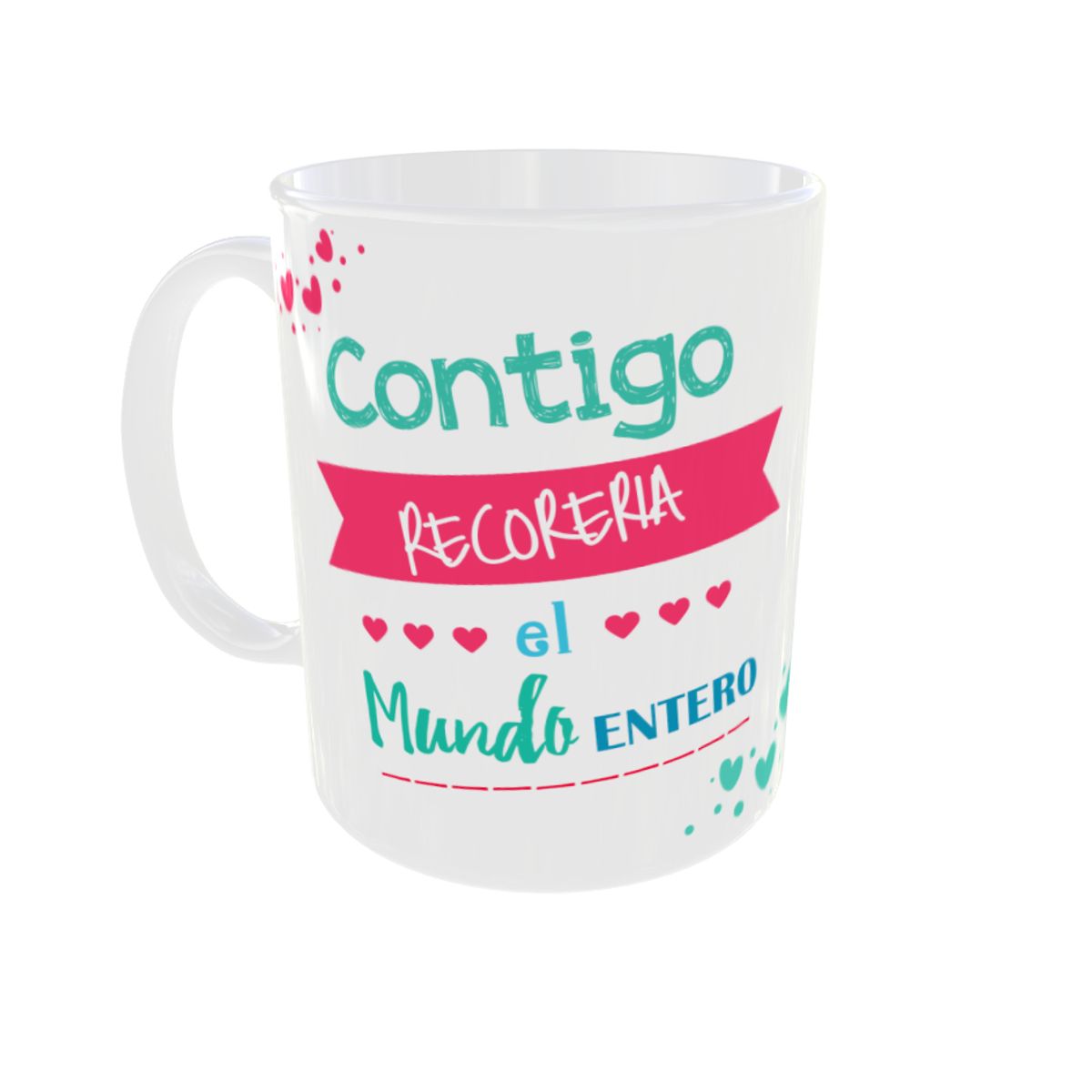 GENERICO - TAZA CONTIGO RECORERIA EL MUNDO ENTERO