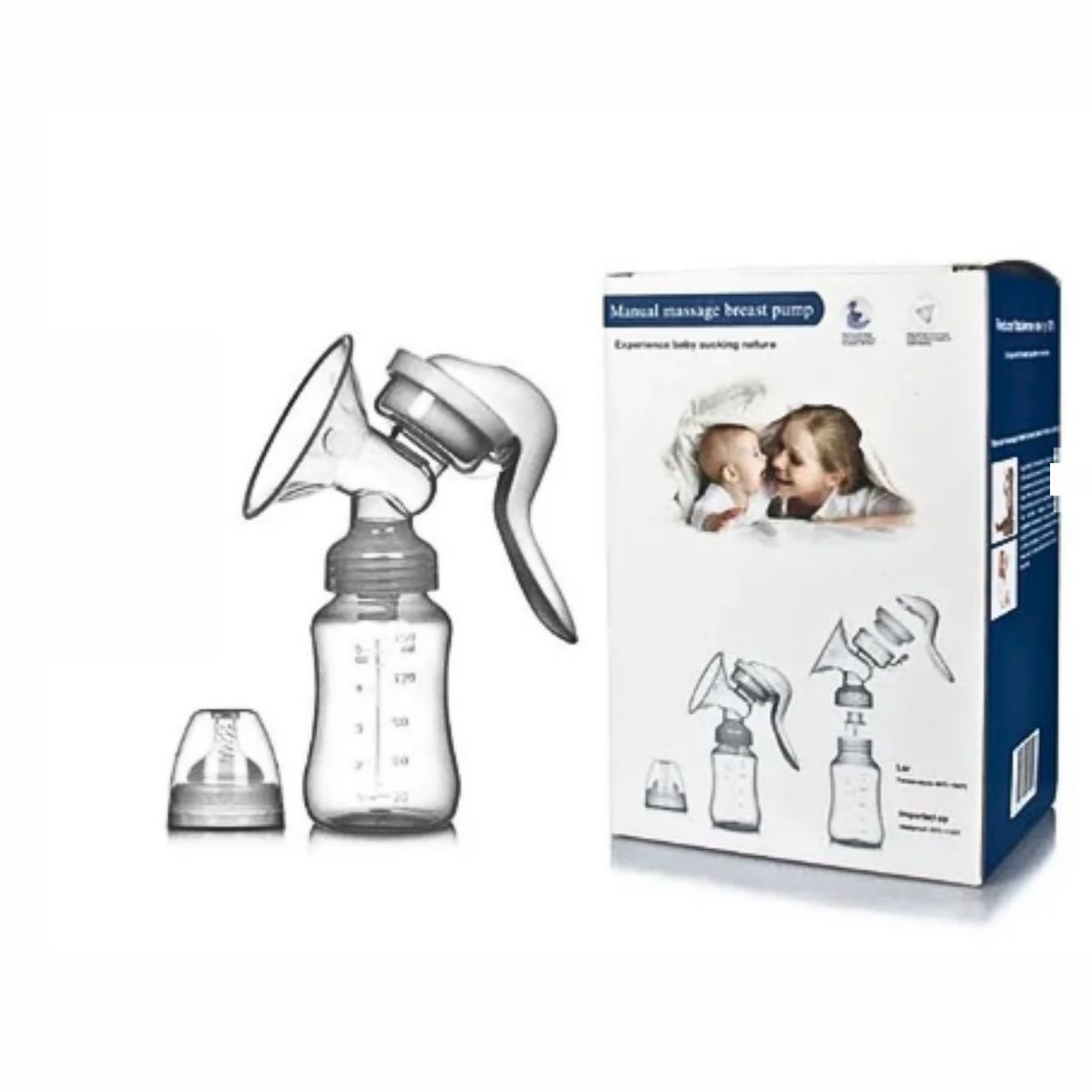 GENERICO - Extractor Leche Materna Manual Con Botella Mamadera