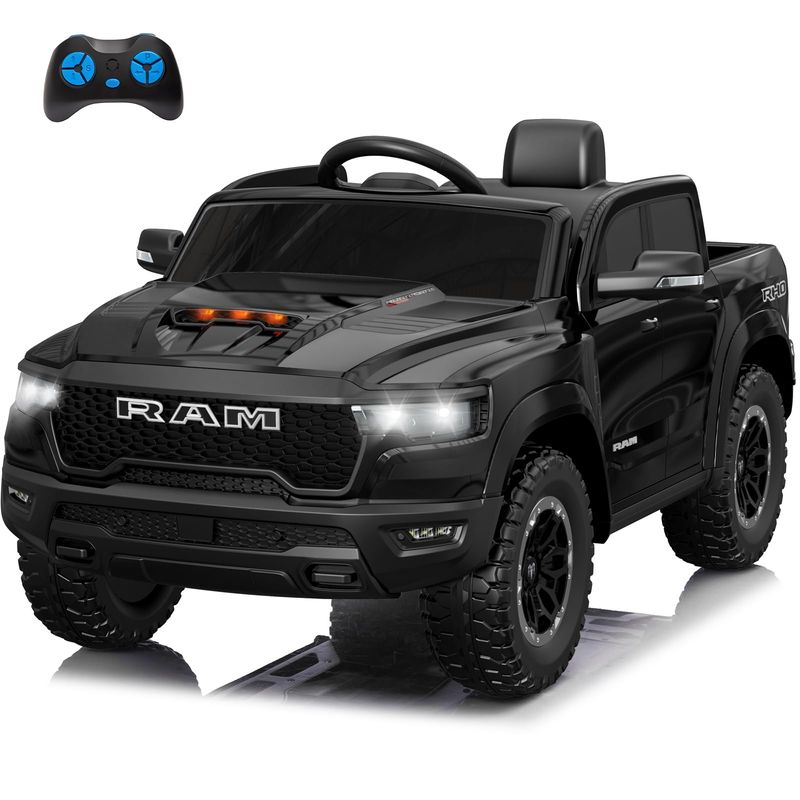 ABMTOYS - Ram 4×4 Real Asiento Ecocuero y Ruedas de goma N