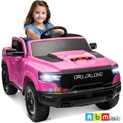 ABMTOYS - Ram 4×4 Real Asiento Ecocuero y Ruedas de goma R