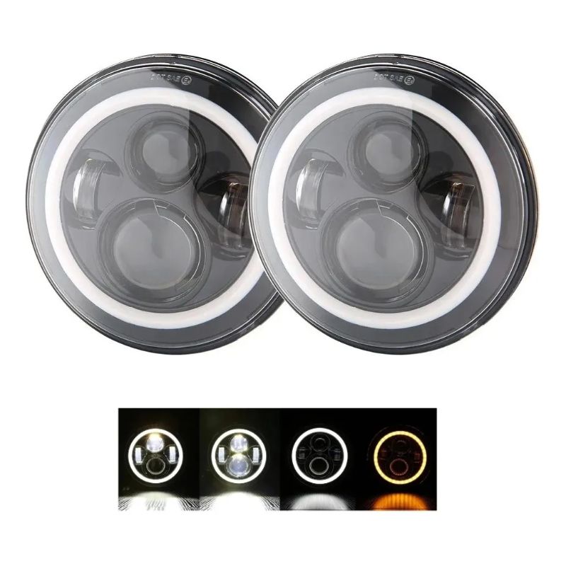 GENERICO - Foco Faro Luz Neblinero H4 Led 75w Ojo De Angel Caminoneta