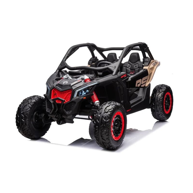 ABMTOYS - Can-Am Maverick XXL 24 Volt 2 Asientos Ecocuero y Ruedas de goma A