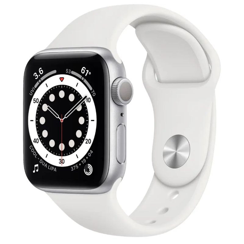 APPLE - Apple Watch S6 GPS 44 mm Plata Reacondicionado