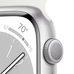APPLE - Watch S8 GPS 45 mm Plata Reacondicionado