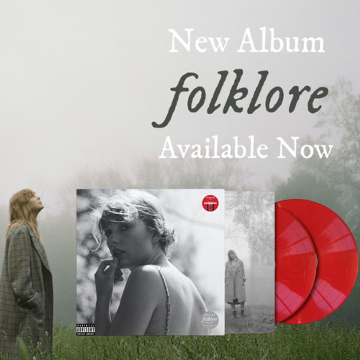 GENERICO - Taylor Swift - Folklore - Vinilo Meet Me Behind The Mall Target Edition con detalle