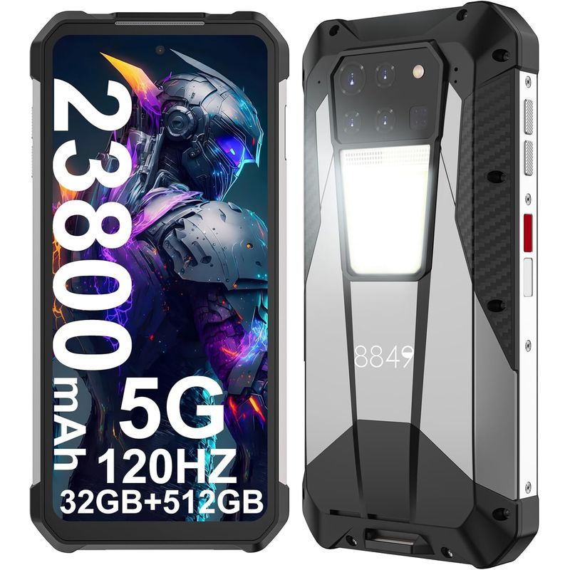UNIHERTZ - 8849 Tank 3 5G celular 32GB+512GB 23800mAh 200MP Smartphone