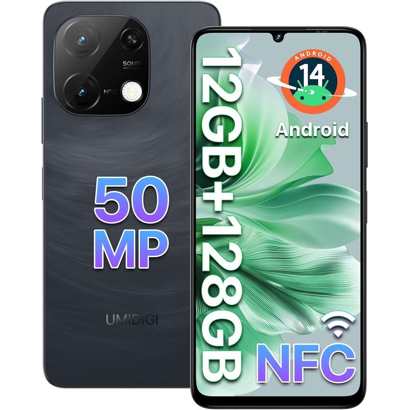 UMIDIGI - Umidigi G9C Celular 12GB+128GB 50MP Android 14 Smartphone