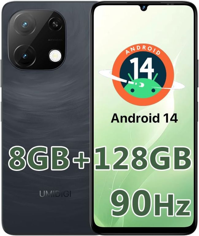 G9T Celular 8GB+128GB 13MP Android 14 Smartphone
