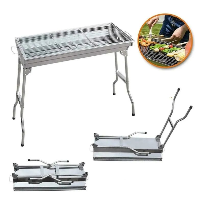 GENERICO - Estufa Parrilla Parrillera Plegable Barbacoa Asado Portatil