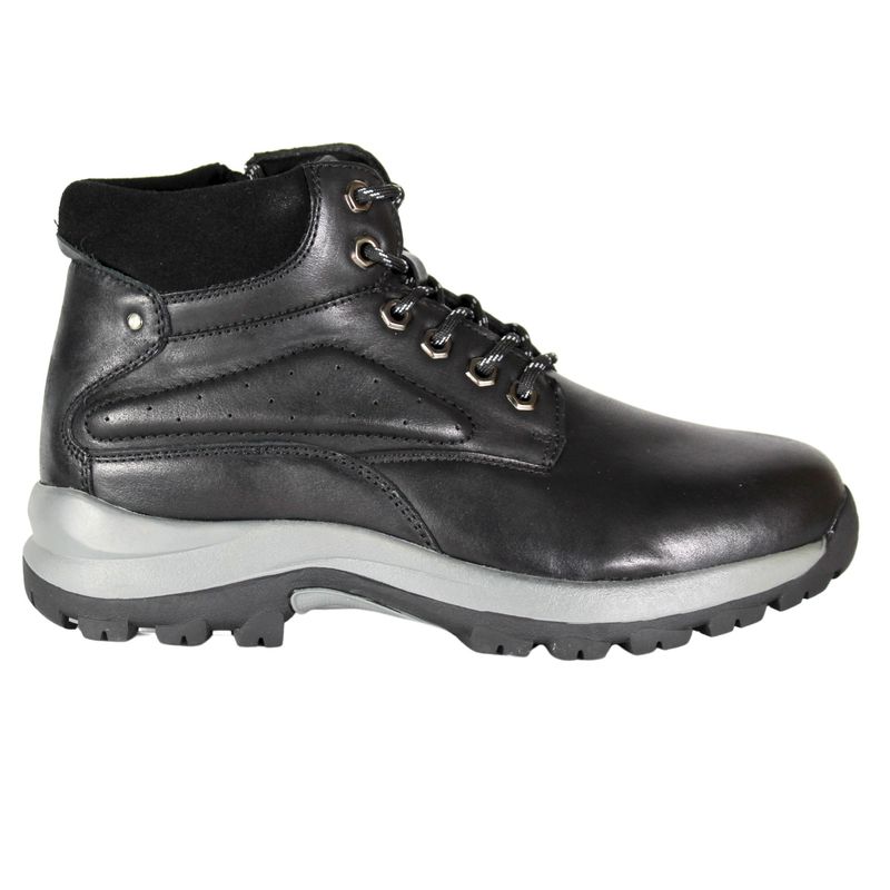 THUNDER BLUE - Botin Casual de Cuero Hombre C36 Negro