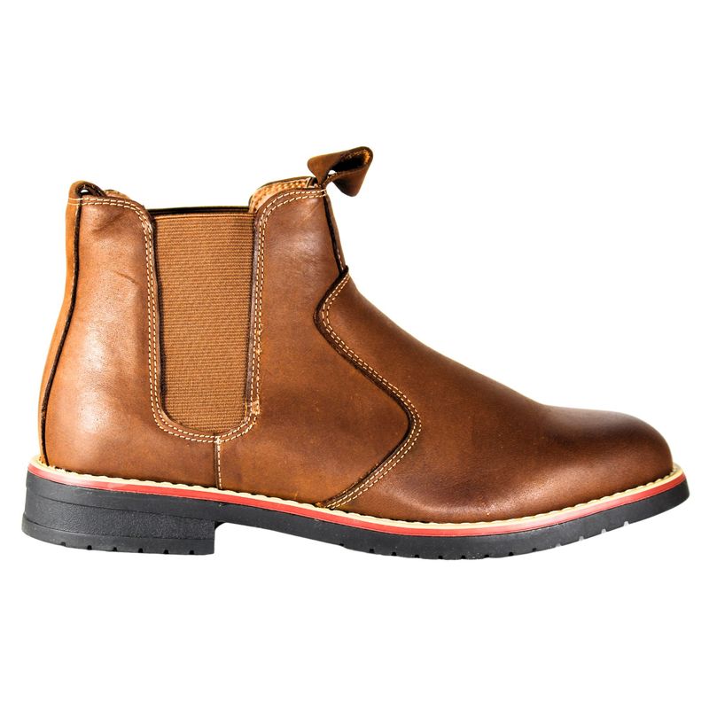 THUNDER BLUE - Botin de Cuero Hombre sin cordones 15 Negro