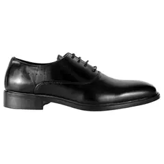 THUNDER BLUE - Zapato Hombre Elegante Vestir Cordones Punta Redonda 87 Negro