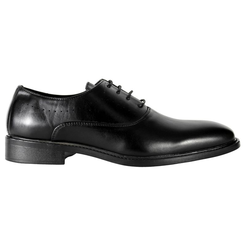 THUNDER BLUE - Zapato Hombre Elegante Vestir Cordones Punta Redonda 87 Negro