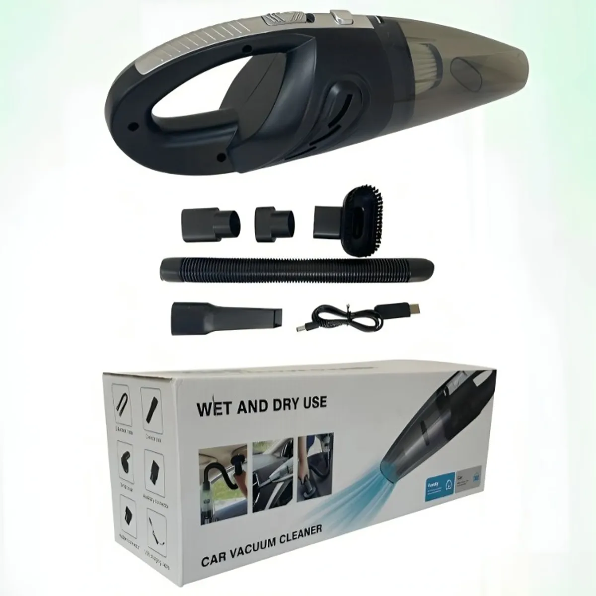 GENERICO - Aspiradora Para Auto Inalambrica Recargable