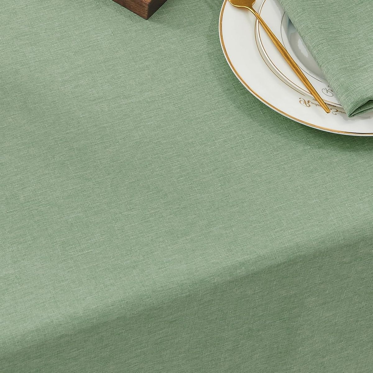 PUREPOWER - Mantel rectangular verde 140x200cm