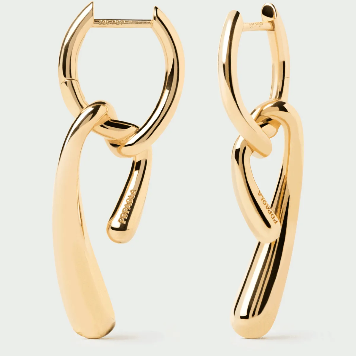 PDPAOLA - Aros Twist baño de oro PDPAOLA