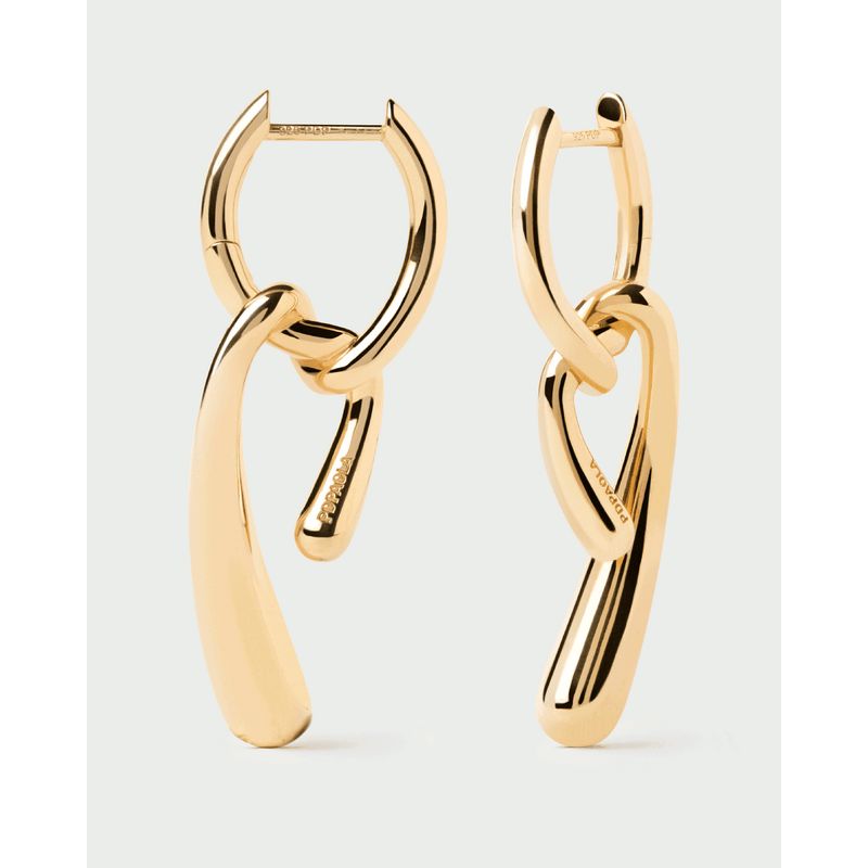 PDPAOLA - Aros Twist baño de oro PDPAOLA