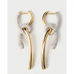 PDPAOLA - Aros Twist Pavé plata