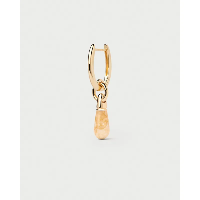 PDPAOLA - Amarillo Aventurine Jupiter Individual Hoop