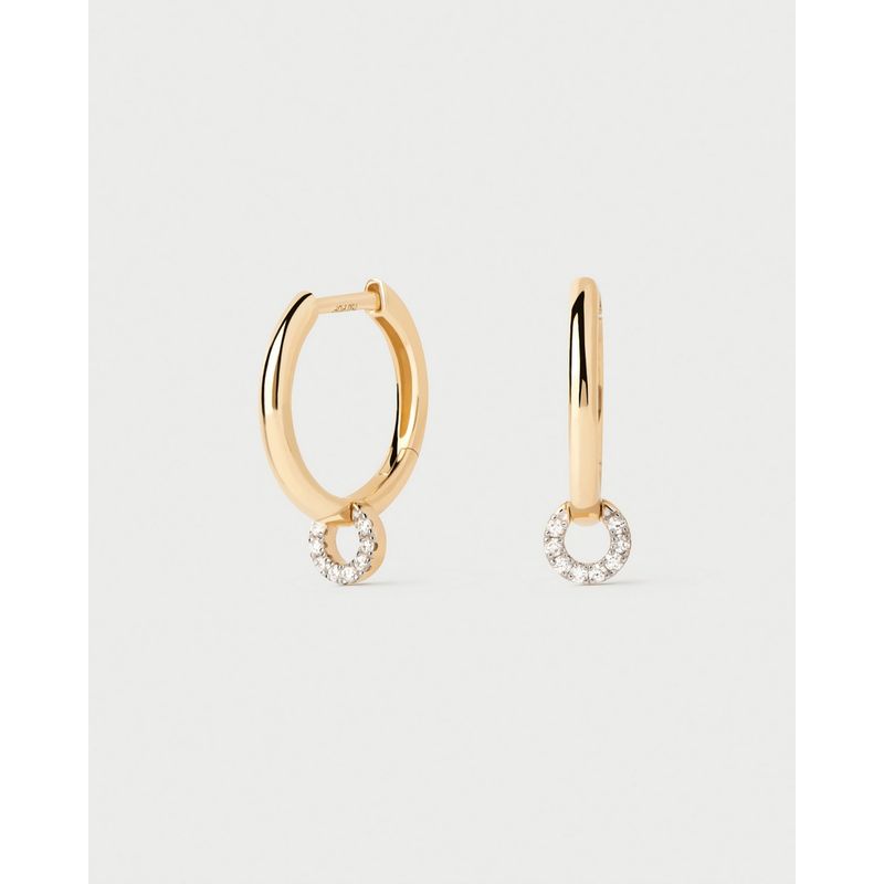 PDPAOLA - Diamante y oro Loop Individual hoop