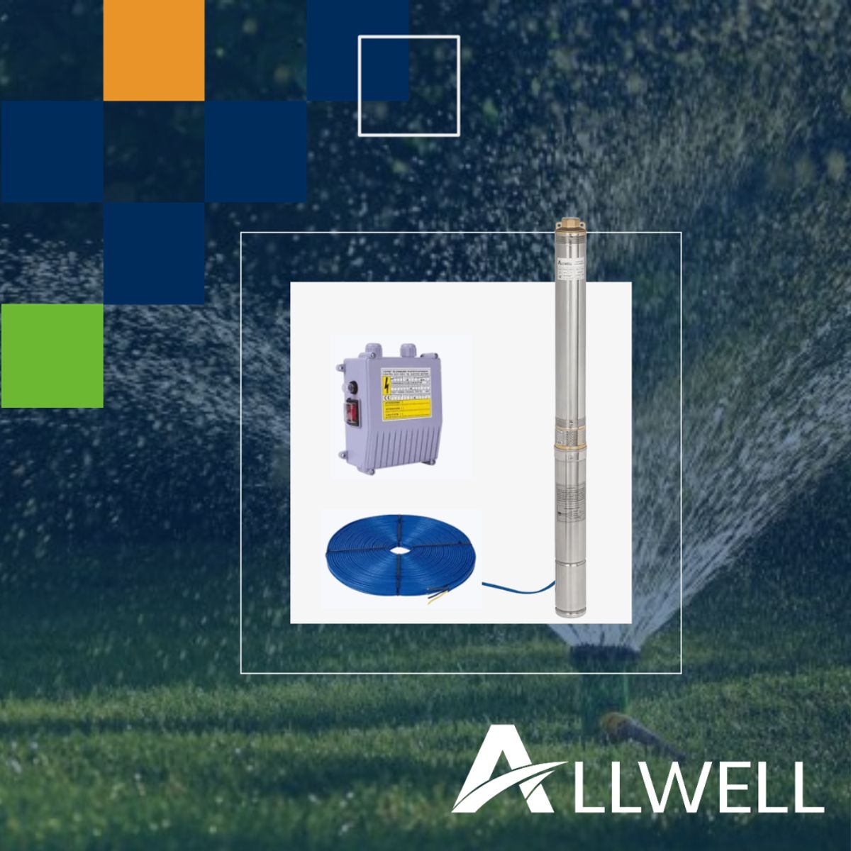 ALLWELL - Bomba 4 Pulgada 1.0 Hp Serie H+