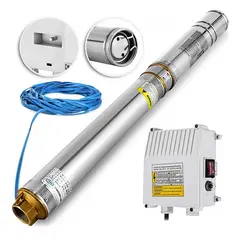 ALLWELL - Kit Electrobomba sumergible para pozo 1.5 HP 4" Q+