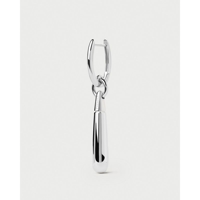 PDPAOLA - Large Jupiter plateado Individual Hoop