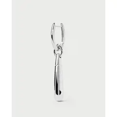 PDPAOLA - Large Jupiter plateado Individual Hoop