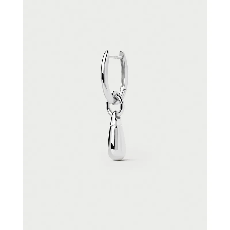 PDPAOLA - Jupiter plateado Individual Hoop