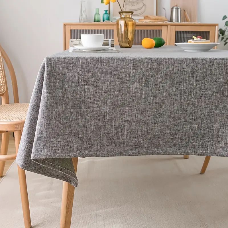 PUREPOWER - Mantel Gris Poliester Grueso Minimalista 140x180cm