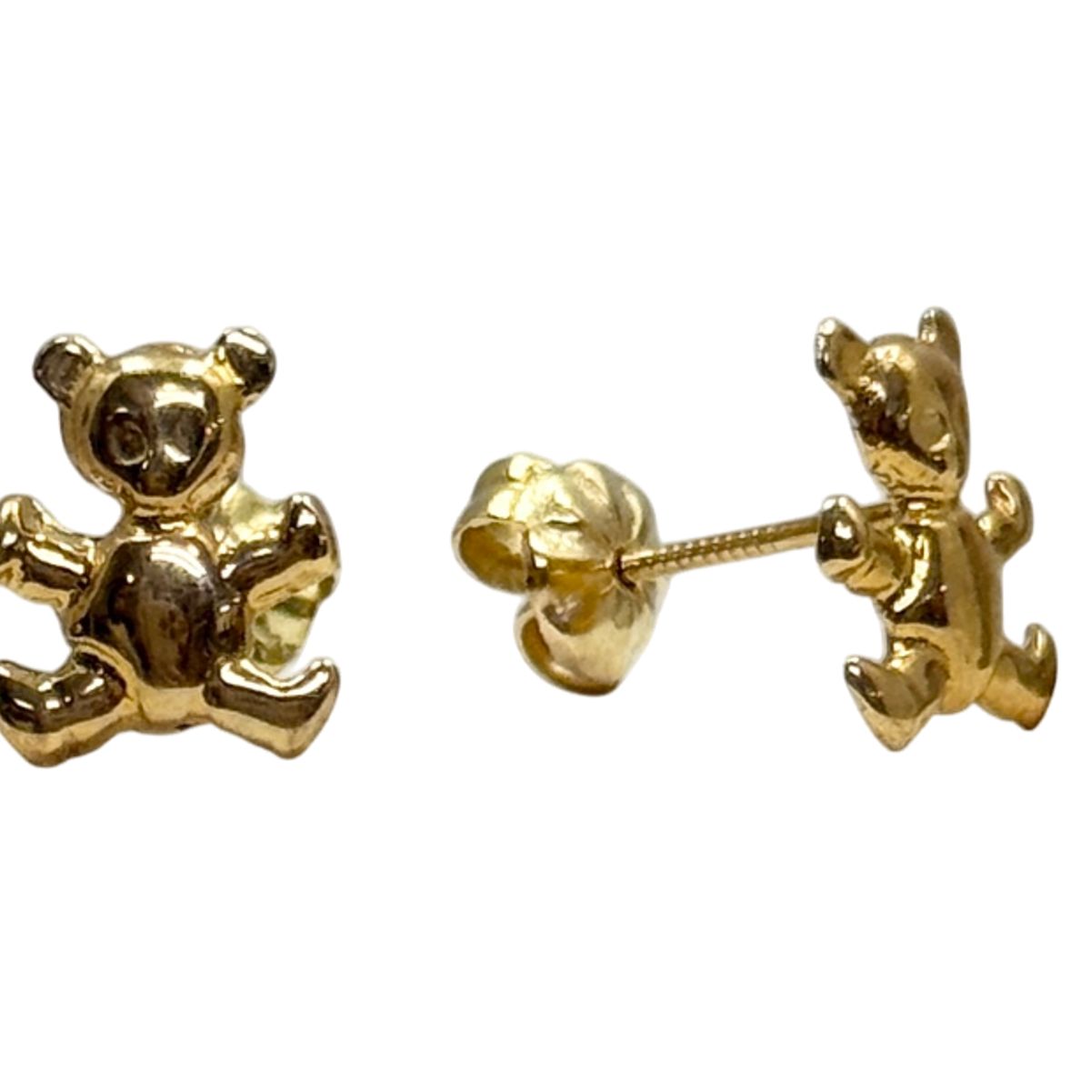 JOYAS GRACE - Aros Oso de Oro 18 K