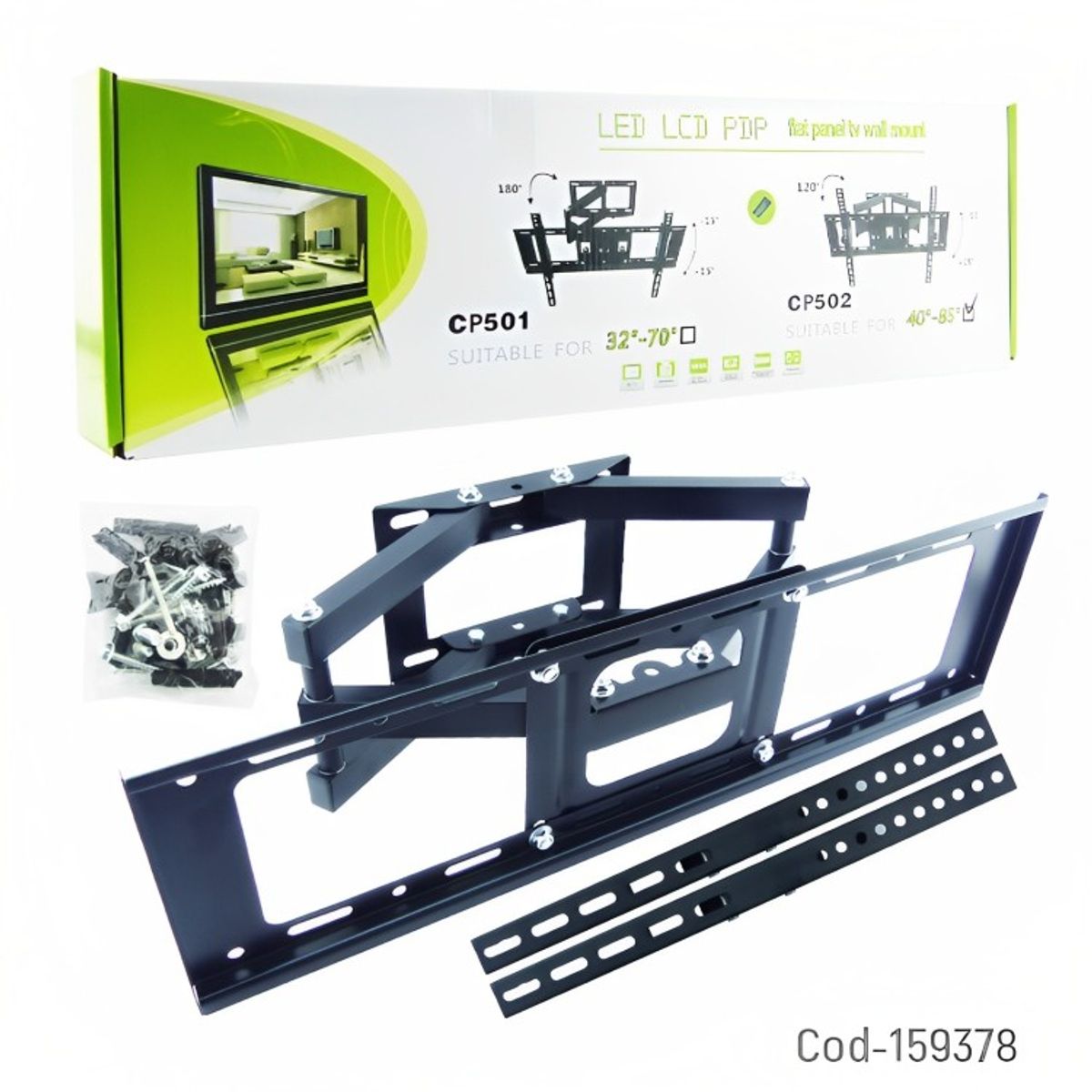 GENERICO - Soporte TV De 40 A 80 Pulgadas Con Doble Brazo