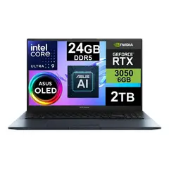 ASUS - NOTEBOOK GAMER VIVOBOOK PRO 15 OLED ULTRA 9 185H SSD 2TB 24GB DDR5 NVIDIA RTX 3050 6GB