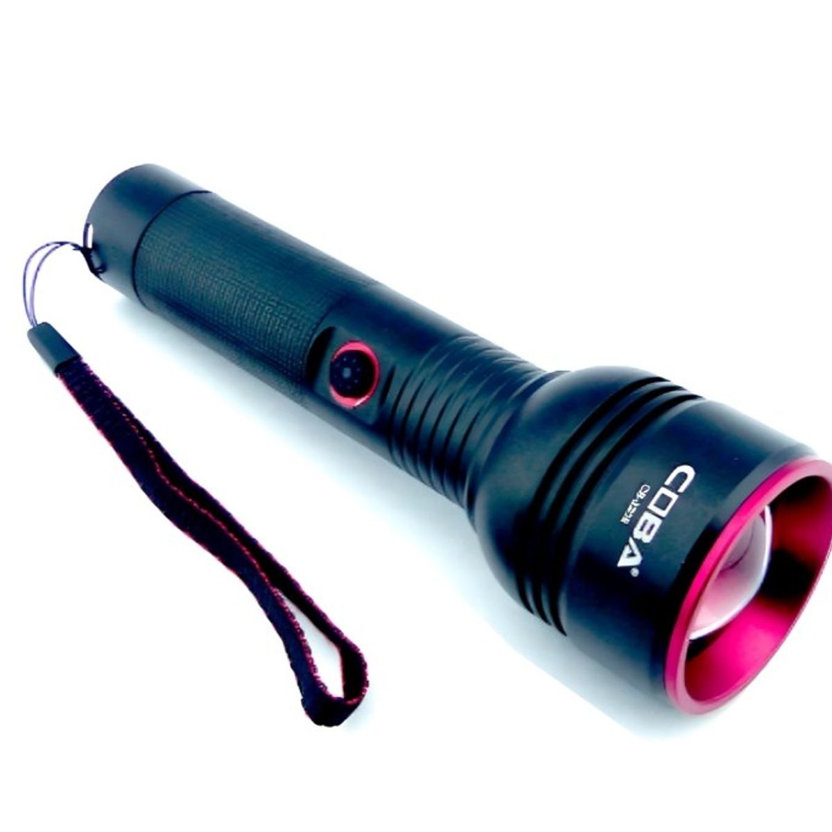 GENERICO - Linterna De 1 LED En Aluminio Con Zoom  Recargable.