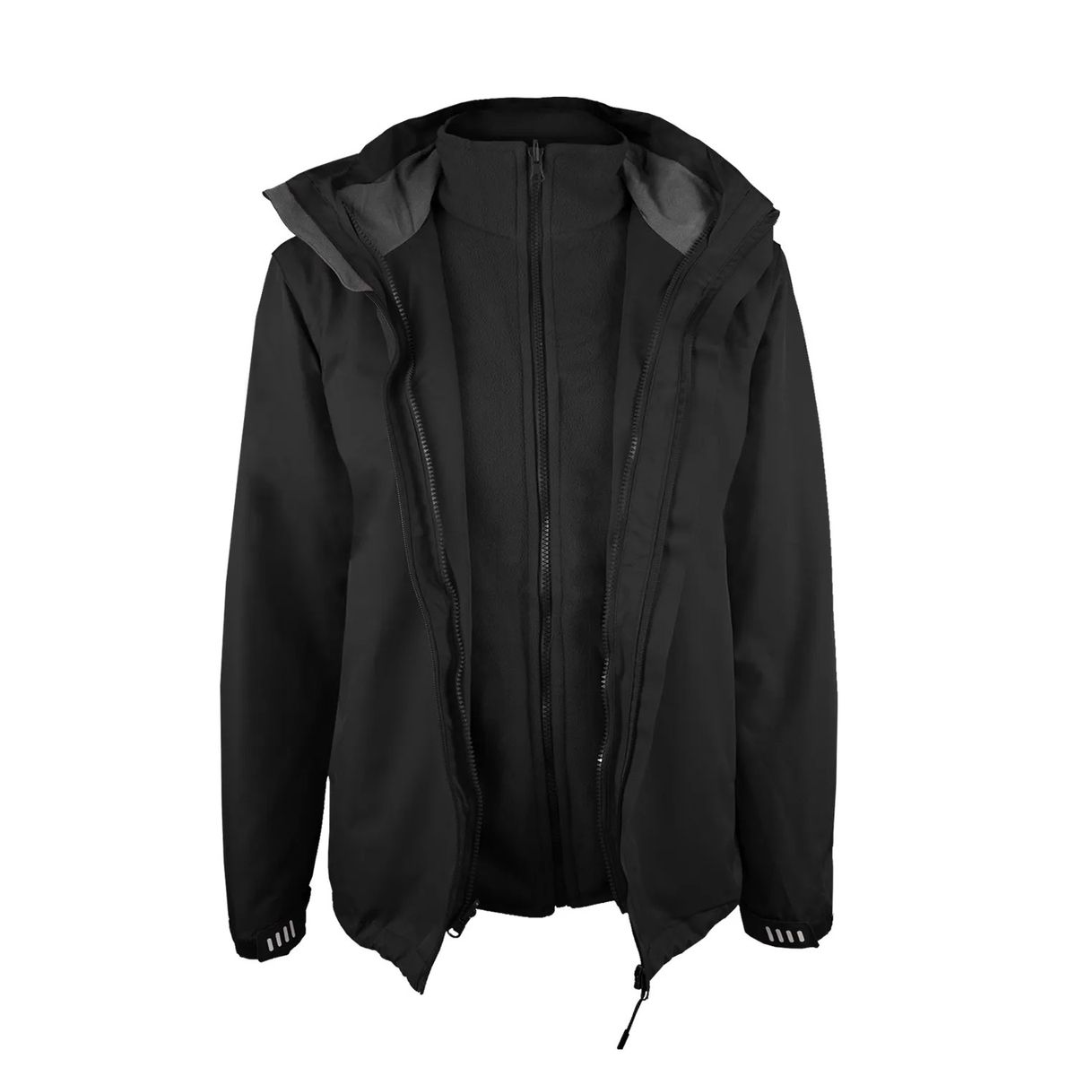 ANDESLAND OUTDOOR APPAREL - Chaqueta 3 en 1 Desmontable  Clasic Negra Mujer