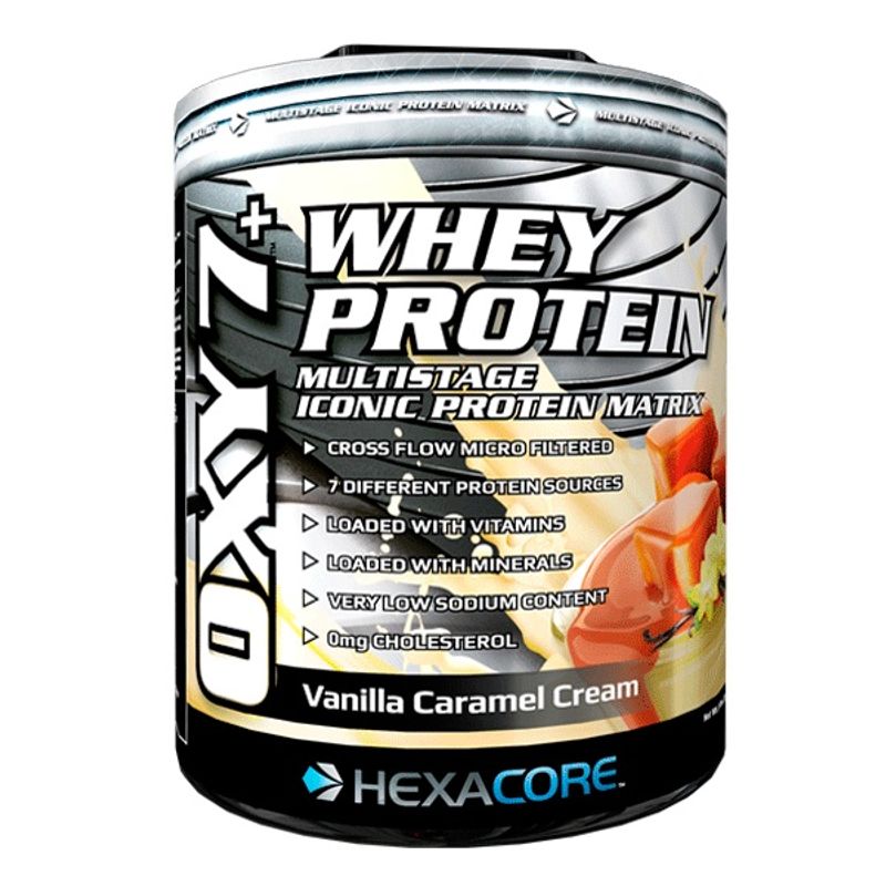 HEXACORE - Oxy 7 Whey Protein Hexacore 5 Libras 67 Porciones. VAINILLA