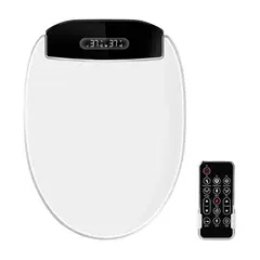 BE BLU - Tapa de Inodoro Inteligente BLU101 L Black Bidet Baño WC Japonés