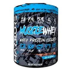 HEXACORE - Muscle Whey 4.8 Libras 64 Porciones. CHOCOLATE