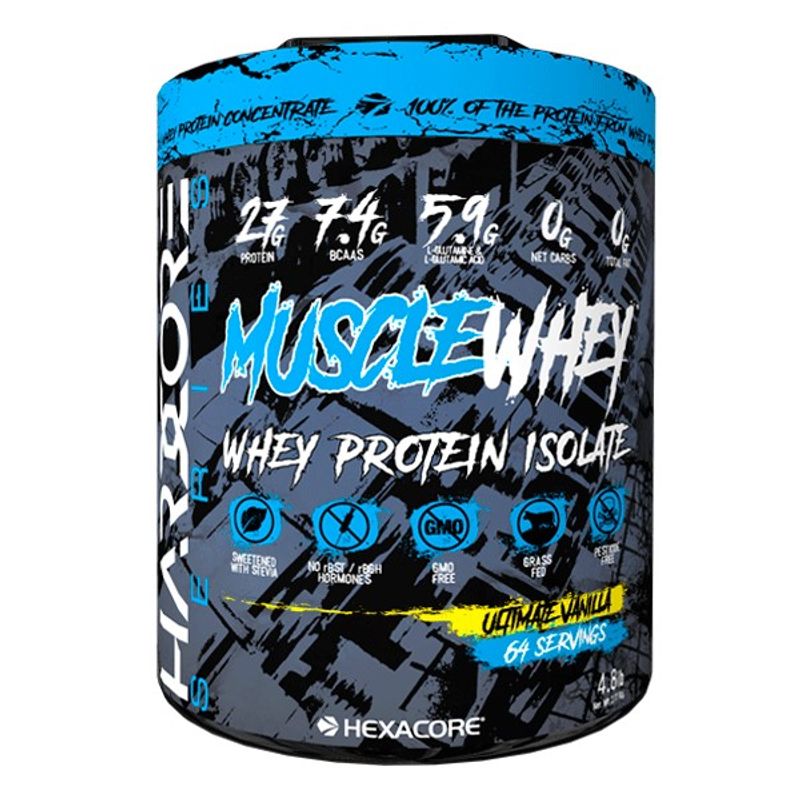 HEXACORE - Muscle Whey Hexacore 4.8 Libras 64 Porciones. VAINILLA